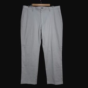 Jos. A. Bank Reserve Chinos Mens 38x29 Light Grey Tailored Fit Stretch Pant